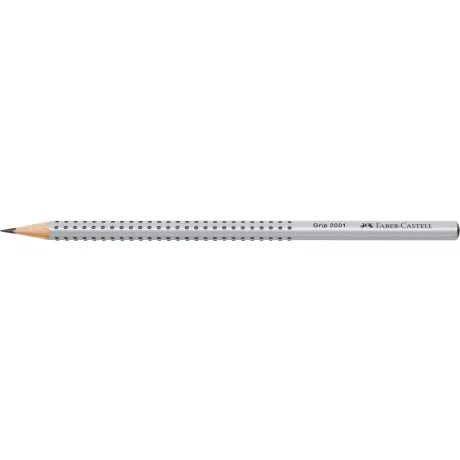 Creion grafit B triunghiular grip 2001 gri Faber-Castell