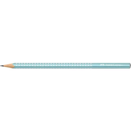 Creion grafit B triunghiular sparkle bleu ocean metalizat 2023 Faber-Castell