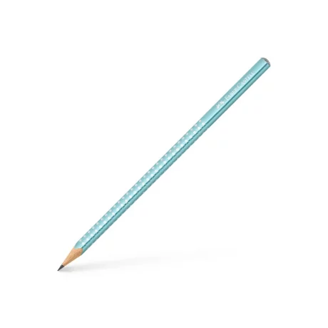 Creion grafit B triunghiular sparkle bleu ocean metalizat 2023 Faber-Castell