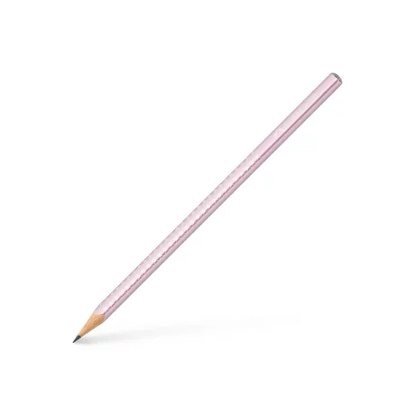 Creion grafit B triunghiular sparkle rose metalizat 2023 Faber-Castell