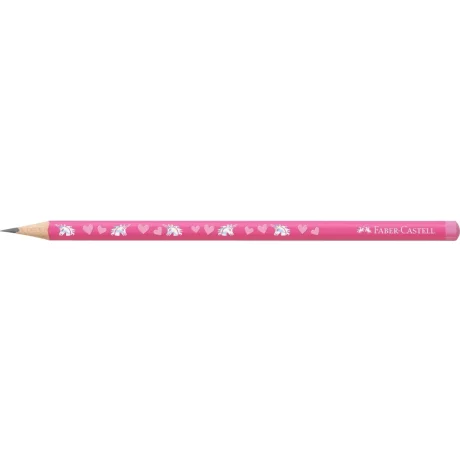 Creion grafit HB triunghiular unicorni Faber-Castell