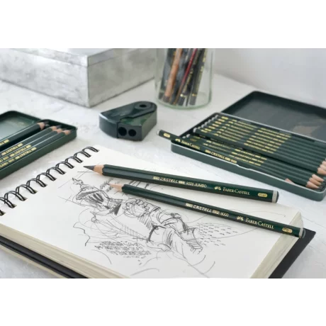 Creion grafit hexagonal Artă Castell 9000 Faber-Castell 12 buc/set