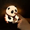 Lampă de noapte pentru copii, silicon, reincarcabilă, Panda