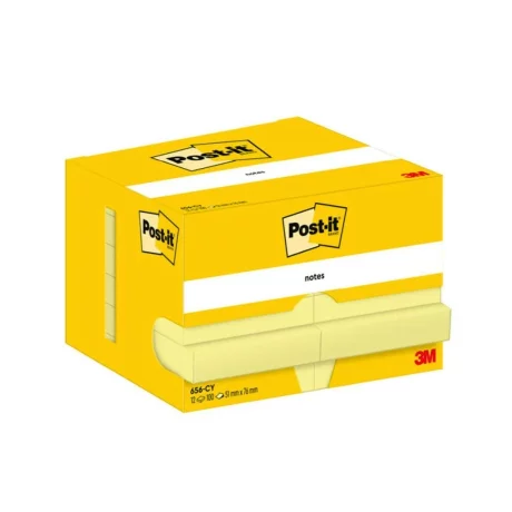Notes adeziv 51 x 76 mm 100 file/buc Post-it 3M, 12 buc/pachet PEFC CH18/0914