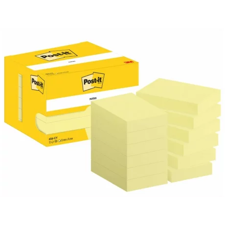 Notes adeziv 51 x 76 mm 100 file/buc Post-it 3M, 12 buc/pachet PEFC CH18/0914
