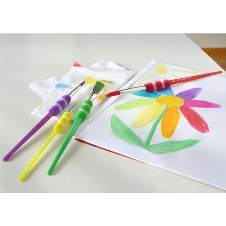 Pensule Soft Touch Faber-Castell 4 buc/set