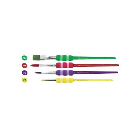 Pensule Soft Touch Faber-Castell 4 buc/set