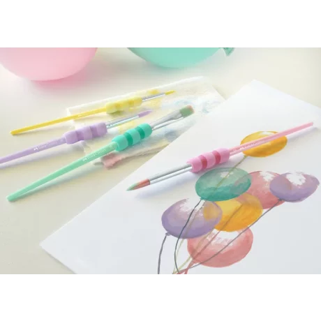 Pensule Soft Touch pastel Faber-Castell 4 buc/set