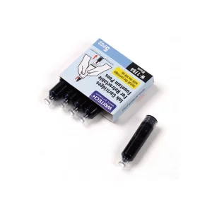 Set cu 5 patroane cerneală pentru stilou retractabil Writech, albastru