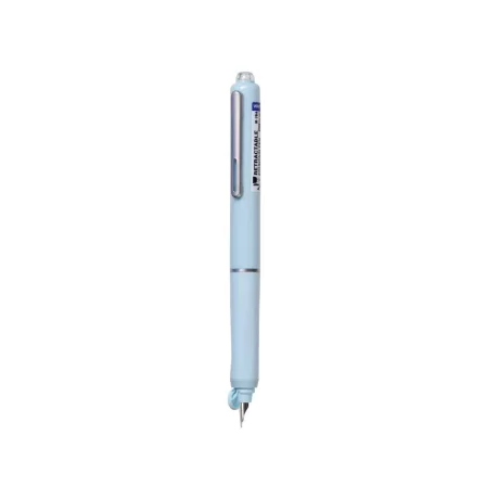 Stilou reatractabil Writech corp albastru + 5 patroane cu cerneală albastru