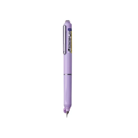 Stilou reatractabil Writech corp violet + 5 patroane cu cerneală albastru