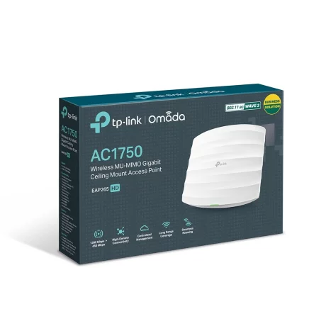 ACCESS POINT TP-LINK wireless 1750Mbps dual band, 2 porturi Gigabit, 6 antene interne, IEEE802.3af/at PoE, montare pe tavan/perete &quot;EAP265 HD&quot; (include TV 1.5 lei)