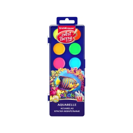 Acuarele Neon cu protecție UV EK ArtBerry 12/set