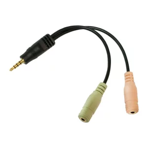 ADAPTOR audio LOGILINK 3.5 stereo 4p. male to 2 x 3.5stereo female &quot;CA0021&quot;