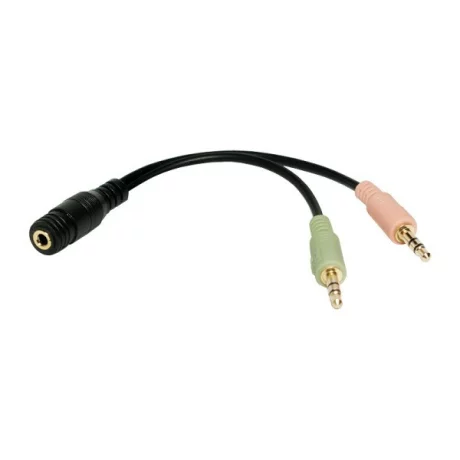 ADAPTOR audio LOGILINK 3.5mm stereo 4p. (m) la 2 x 3.5 stereo (t), Logilink &quot;CA0020&quot;