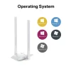 ADAPTOR RETEA MERCUSYS , extern wireless 2.4 GHz, USB 2.0, port, 300 Mbps, antena externa x 2, &quot;MW300UH&quot;