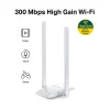 ADAPTOR RETEA MERCUSYS , extern wireless 2.4 GHz, USB 2.0, port, 300 Mbps, antena externa x 2, &quot;MW300UH&quot;