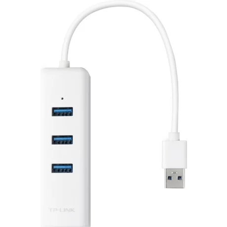 ADAPTOR RETEA TP-LINK , extern, USB 3.0, port RJ-45 | USB 3.0 x 3, 1000 Mbps, &quot;UE330&quot;