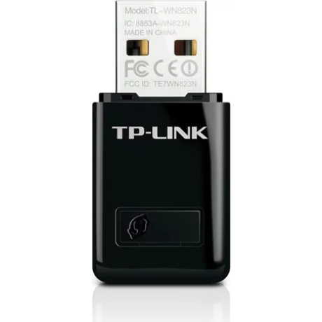 ADAPTOR RETEA TP-LINK mini, extern wireless 2.4 GHz, USB 2.0, port, 300 Mbps, antena interna x 1, &quot;TL-WN823N&quot;