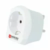 ADAPTOR UK SKROSS, Schuko x 1, conectare prin Socket UK (T), 10 A, fara protectie, alb, &quot;ADAPT-PLUG-EU/UK/BX-SKRS&quot;
