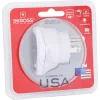 ADAPTOR U.S.A. SKROSS, Schuko x 1, conectare prin Socket USA (T), 10 A, fara protectie, alb, &quot;ADAPT-PLUG-EU/USA-SKRS&quot;
