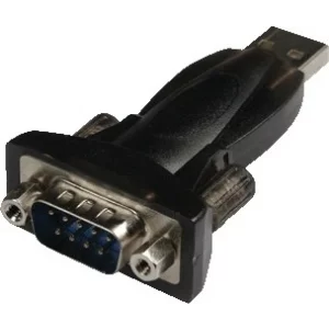 ADAPTOR USB LOGILINK, USB 2.0 (T) la Serial DB9M (9-pin)(RS232)(T), negru, AU0002E