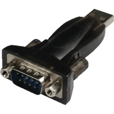 ADAPTOR USB LOGILINK, USB 2.0 (T) la Serial DB9M (9-pin)(RS232)(T), negru, AU0002E