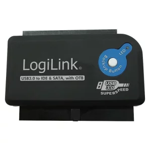 ADAPTOR USB LOGILINK, USB 3.0 (T) la IDE (M) ori S-ATA (M), adaptor USB la unitati 2.5&quot;/3.5&quot;, negru, AU0028A