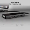 ADAPTOR video BELKIN, USB Type-C (T) la HDMI (M), VGA (M), Display Port (M), DVI (M), 4K UHD (3840x2160) la 30Hz, 0.1 m, &quot;AVC003BTBK&quot;