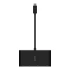 ADAPTOR video BELKIN, USB Type-C (T) la HDMI (M), VGA (M), USB-A, 4K UHD (3840x2160) la 30Hz, 0.1 m, &quot;AVC004BTBK&quot;