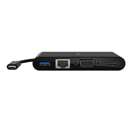 ADAPTOR video BELKIN, USB Type-C (T) la HDMI (M), VGA (M), USB-A, 4K UHD (3840x2160) la 30Hz, 0.1 m, &quot;AVC005BTBK&quot;