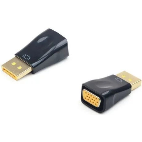 ADAPTOR video GEMBIRD, DisplayPort (T) la VGA (M), rezolutie maxima 1920 x 1200 la 60 Hz, black, &quot;A-DPM-VGAF-01&quot;