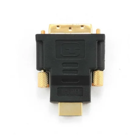 ADAPTOR video GEMBIRD, HDMI (T) la DVI-D SL (T), conectori auriti, black, &quot;A-HDMI-DVI-1&quot;