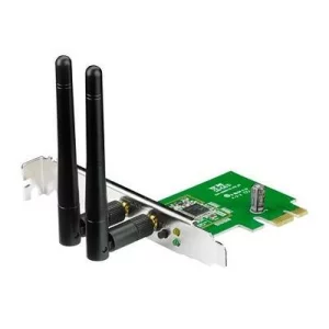 ADAPTOR RETEA ASUS N300, intern wireless 2.4 GHz, PCI-E, port, 300 Mbps, antena externa x 2, &quot;PCE-N15&quot;