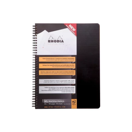 Agendă A4+ Meeting, cu spiră Rhodia