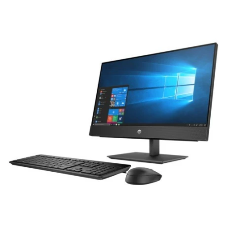 DESKTOP HP, All-in-one, CPU i5 9500T, monitor 23.8 inch, Intel UHD Graphics 630, memorie 8 GB, HDD 1 TB, unitate optica, Tastatura &amp;amp;amp; Mouse, FreeDos, &quot;7EM67EA&quot;