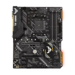 PLACA de BAZA ASUS TUF B450-PLUS GAMING, skt AM4, AMD B450, ATX, slot RAM 4 x DDR4, max 64 GB, 6x S-ATA 3, 1x M.2, 3x PCI-E, PCI-E3.0x16 x 1, PCI-E2.0x16 x 1, LAN 1000 Mbps, HDMI, DVI, 7.1, &quot;TUF B450-PLUS GAMING&quot;