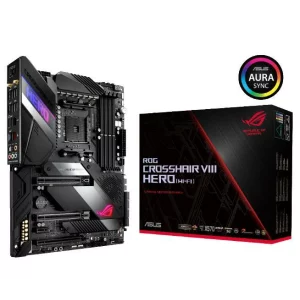 PLACA de BAZA ASUS CROSSHAIR VIII HERO WI-FI, skt AM4, AMD X570, ATX, slot RAM 4 x DDR4, max 128 GB, 8x S-ATA 3, 2x M.2, 1x PCI-E, PCI-E4.0x16 x 1, PCI-E4.0x8 x 1, PCI-E4.0x4 x 1, LAN 1000 Mbps x 2, 7.1, &quot;CROSSHAIR VIII HERO WI-FI&quot;