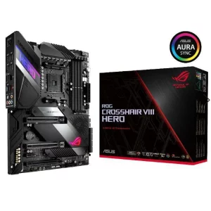 PLACA de BAZA ASUS ROG CROSSHAIR VIII HERO, skt AM4, AMD X570, ATX, slot RAM 4 x DDR4, max 128 GB, 8x S-ATA 3, 2x M.2, 1x PCI-E, PCI-E4.0x16 x 1, PCI-E4.0x8 x 1, PCI-E4.0x4 x 1, LAN 1000 Mbps x 2, 7.1, &quot;ROG CROSSHAIR VIII HERO&quot;