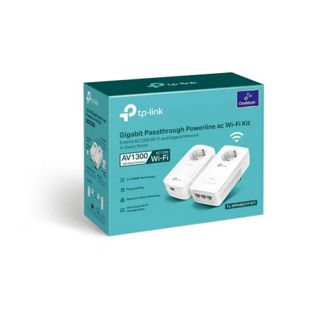 Amplificator Powerline TP-Link 1300Mbps, 3 x Gigabit LAN, 1 x Sucko, Dual Band AC1200,  &quot;TL-WPA8631P&quot; (include timbru verde 1.5 lei)