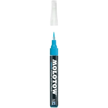 Liner Molotow Aqua Pump Softliner 1 mm cyan