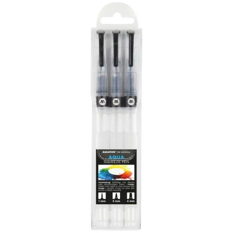 Set markere Molotow Aqua Squeeze Pen Basic-Set 1 3 cul/set
