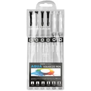 Set markere Molotow Aqua Squeeze Pen Basic-Set 2 6 buc/set