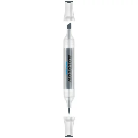 Marker Molotow AQUA TWIN 1 – 6 mm cool grey 01