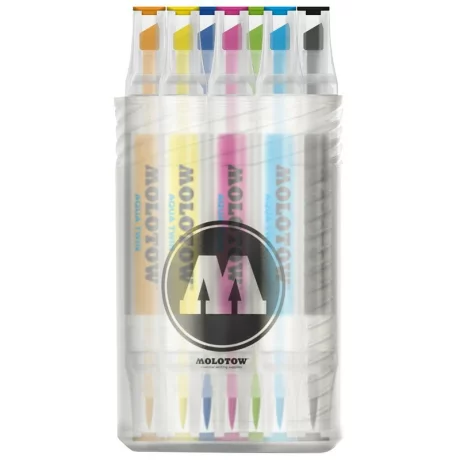 Set markere Molotow AQUA TWIN Complete Set „Color” 12 cul/set