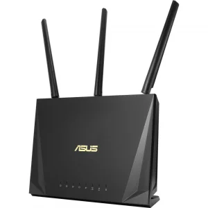 ROUTER ASUS wireless, 1750 Mbps, porturi Gigabit x 4, antena externa x 3, AC1750, dual band, &quot;RT-AC65P&quot;