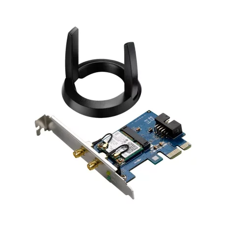 PLACA RETEA ASUS AC1200, intern wireless 2.4 GHz | 5 GHz, PCI-E, port, 867 Mbps, antena externa x 1, &quot;PCE-AC55BT&quot;