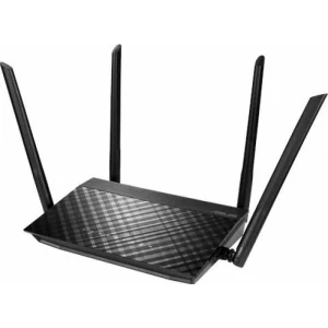 ROUTER ASUS wireless, 1200 Mbps, porturi Gigabit x 4, antena externa x 4, AC1200, dual band, &quot;RT-AC57U&quot;