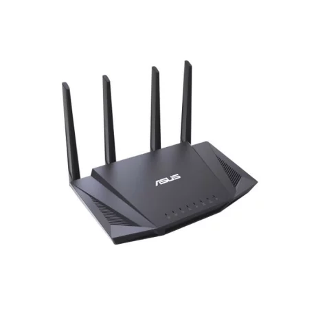 ROUTER ASUS wireless, 3000 Mbps, porturi Gigabit x 4, antena externa x 4, AX3000, dual band, &quot;RT-AX58U&quot;