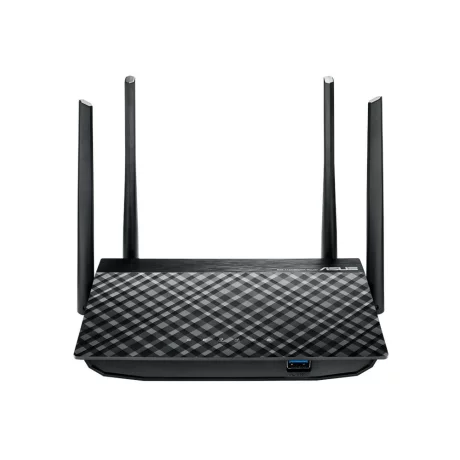 ROUTER ASUS wireless, 1300 Mbps, porturi Gigabit x 4, antena externa x 4, AC1300, dual band, &quot;RT-AC58U&quot;